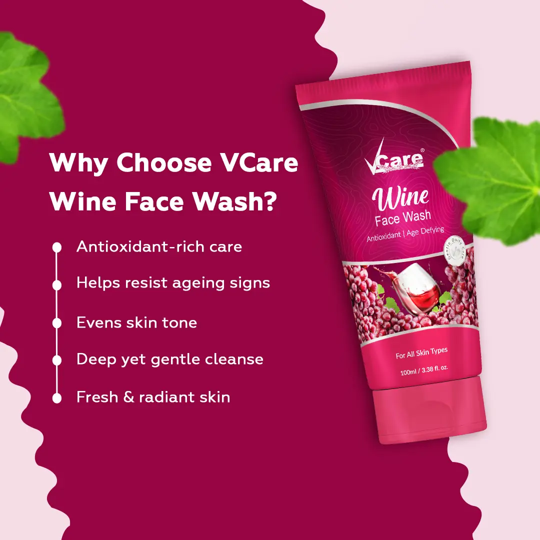 red wine face wash benefits